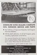 1962 AD.(XG8)~THE GREEN MFG. CO. BOWLING GREEN, OHIO. SOIL PULVERIZER-MULCHER