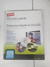 STAPLES CD DVD 23034 Kit 175 Assorted Labels Inkjet Laser Printer 5931 8931