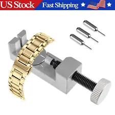 Metal Adjustable Watch Band Strap Bracelet Link Pin Remover Repair Tool Kit US