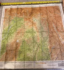 WW2 USAAF Silk Pilot Escape Drift Map 1944 K'UN-MING, YUNNAN, CHABU,ASSAM, INDIA