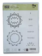 Stampin' Up! Retired Sale-A-Bration Make a Medallion photopolymer stamp set