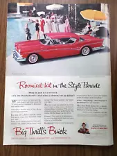 1957 Buick Super Sedan Ad Roomiest hit in the Style Parade Step in & Stretch