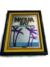 MATILDA BAY Wine Cooler Advertising Bar Sign Mirror Man Cave Decor 19" X 16"