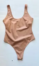 Skims Kim Kardashian Strappy Wet Jersey Tank Thong Bodysuit Sienna