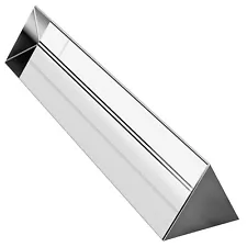 Optical Glass Triangular Prism for Teaching Light Spectrum or Photography