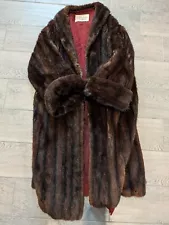 VINTAGE MINK FUR COAT 1950s GOOD CONDITION