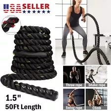 Fitness Battle Ropes 50 Ft for Cardio Strength Training Workout For Outdoor Gym