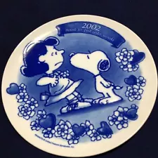 Super rare not for sale Snoopy 2002 Ceramic ear plate decorative plate NISSAY