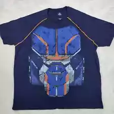 Marvel Shirt Mens XXL Blue Crew Disney Avengers Black Widow Taskmaster Costume