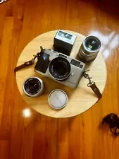 Contax G2 w/G 28mm/G 45mm /G 90mm Lenses & TLA200 Flash *NO IMPORT FEES*