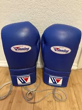 Winning MS-500 Boxing Gloves Lace-up 14oz Blue