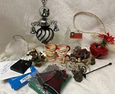 Vintage 1970-80s Christmas Lot Ornaments Decorations Some NIP #3