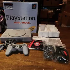 New ListingSony PlayStation 1 Dual Shock Complete in Box Video Game Console w/ Controller