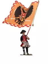 Charles Stadden 54mm Signed Flag Standard Bearer Soldier Metal Napoleonic War