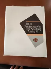 Scarce 1991-92 Harley Davidson Parts & Accessories Local Advertising Dealer Kit