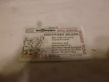 WALT DISNEY WORLD DISCOVERY ISLAND TICKET