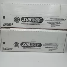 2 Boxes Subway Restaurant 1/6 Medium Ovenable Pan Liners 100 Per Case 13" x 14"