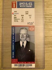 2019 New York Giants Official NFL Season Ticket Stub - pick game! Daniel Jones!