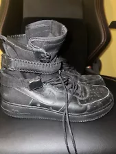 Nike SF Air Force 1 Triple Black Size 10 Mens Special Forces 2017 864024-003 AF1