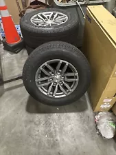 New factory Rims And Tires for a 2023 Chevy Colorado. Less 1000 Miles on them.