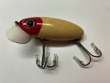 Jitterbug with White Plastic Lip Fishing Lure - VINTAGE