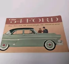 1954 Ford Prestige Full Color Sales Brochure Skyliner Wagon Sunliner Original