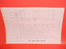 1972 BUICK LESABRE CENTURION CONVERTIBLE 1971 ESTATE WAGON FRAME DIMENSION CHART