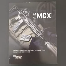 Sig MCX Sauer Catalog 2003 Mission Adaptable Weapon System 6pg Brochure Specs