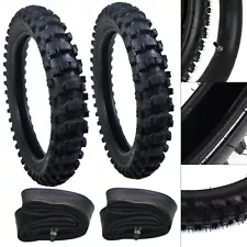 70/100-19& 90/100-16 Front Rear Dirt Bike Tire Set For Honda CR85R CRF110F KX100