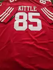 NWT adult customized jersey 49ers @85 George Kittle S-XXXL color red *new