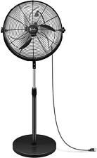 Simple Deluxe 20'' Pedestal Stand Fans Heavy Duty High Speed Fan For Industrial