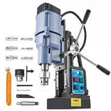 Magnetic Drill Press with 6 Drill Bits, 1550W Mag Drill Press with 2" Dia. 31...