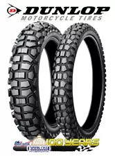 DUNLOP D605 DUAL SPORT TIRE SET 90/90-21 AND 4.60-17 - 2 TIRES KLR650 DR650 DOT