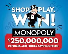 albertsons monopoly tickets for sale