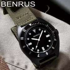 BENRUS Military Watch TYPE1-BK-COMBAT-KH 42mm Nylon Strap