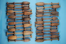 26 Vintage Big Lace Bobbins Antique Fuseaux Flanders Belgium