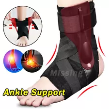 Ankle Brace Support Stabilizer Drop Foot Compression Guard Sprain Pain Relief