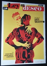 Sale / LAW OF DESIRE Cuban Screen-print Poster for Spanish LGBTQ Almodovar Movie