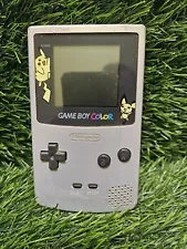 Nintendo GameBoy Color Handheld System Pokemon Pikachu Gold Silver Edition Read