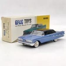 GFCC 1/43 Scale Pontiac Bonneville-Convertible 1959 Diecast Car Model NIB blue