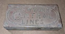 Original Early 1900's New York Central Lines Brick Paver Railroad RR