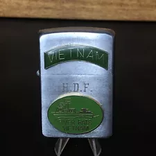 Vintage Vietnam War Zippo Lighter Patrol Boat RIVER RATS VIETNAM Era Trench Art