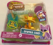 2016 JAZWARES--ANIMAL JAM--SPARKLE TIGER FIGURE (NEW)