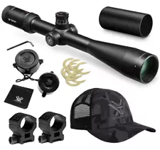 Vortex Optics Viper HS LR 6-24X50 FFP XLR Riflescope with Rings and Hat Bundle