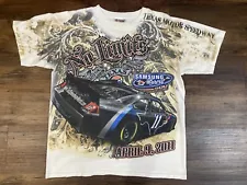 Y2K Vintage 2000s NASCAR Texas Motor Speedway April 9,2011 Tee AOP Size L