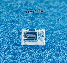 0.18 Ct Straight Baguette Cut G Color Vvs2 Clarity 3.6x2.45x2.05mm Loose Diamond