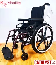 New Ki Mobility Catalyst Upgraded Lightweight Folding Wheelchair - On Sale!