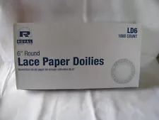 1000 - 6" WHITE LACE PAPER DOILIES BY ROYAL