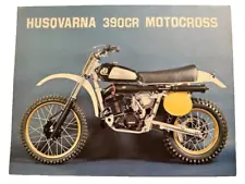 Vintage 1970s Husqvarna 390CR Motocross bike motorcycle original sales brochure