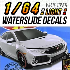 1/64 Scale 2018 HONDA CIVIC Head Tail Light WaterSlide Decal Custom Hot Wheel